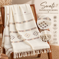 Women’s Swati Handloom Wool Shawl – Traditional  Design