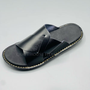 Handmade Slippers for Men-Black