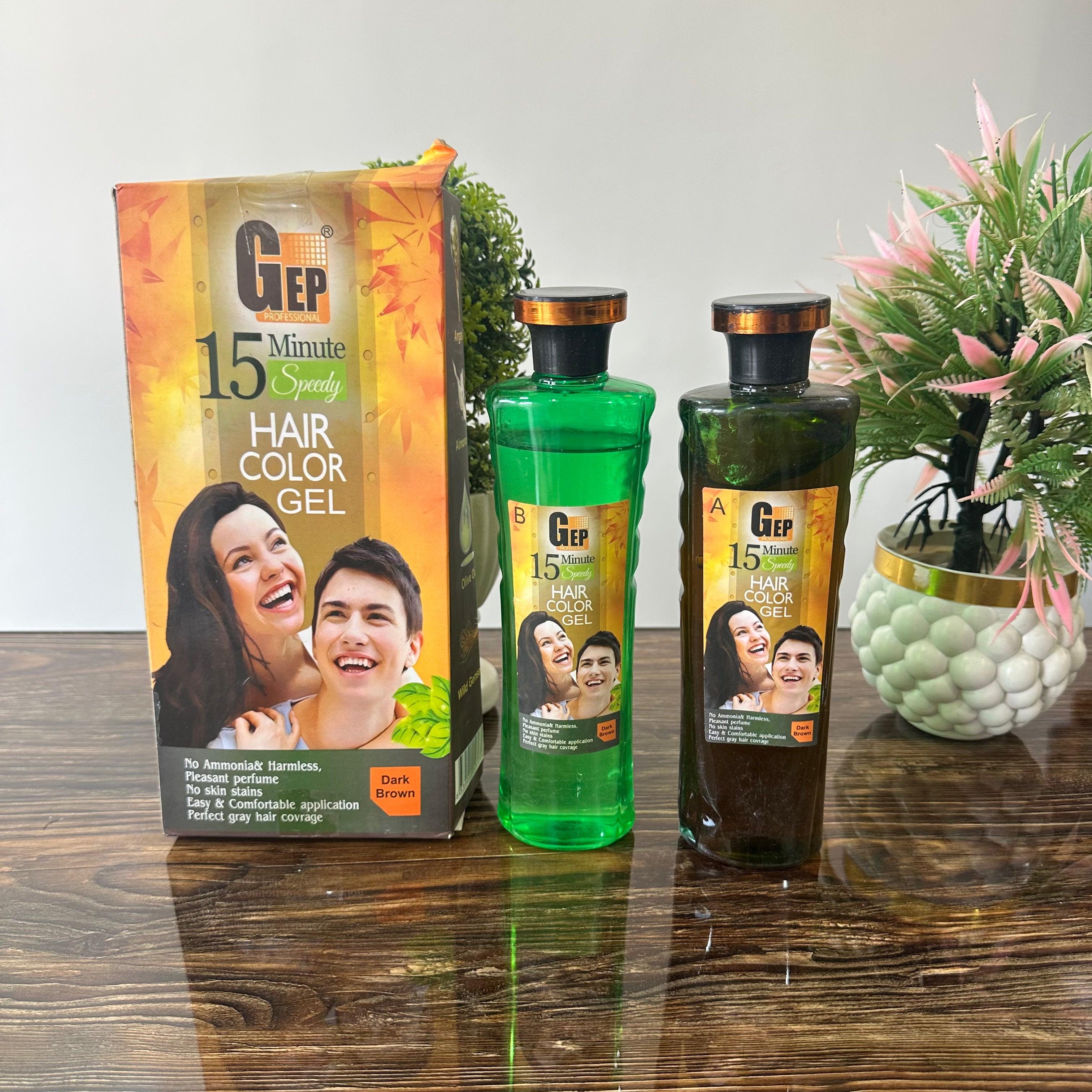 Hair color gel 15 minutes hair gel