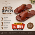 Handmade Leather Men Slippers