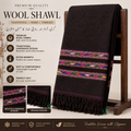 Premium Dark Brown Wool Shawl for Men Sharai Shawl - SH-23