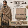Pure wool shawl for men - Pashm Wool Shawl SH-26