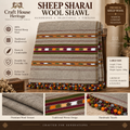 Sheep wool shawl “Sharai” shawl for men