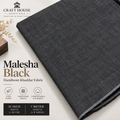 Malesha Black Handloom Charsadda Woolen Khaddar Fabric for Men