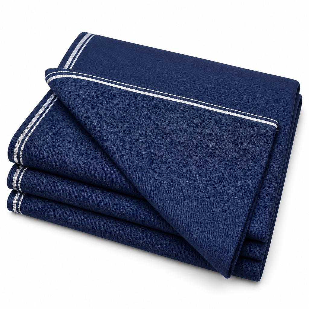 Navy Blue Handloom Charsadda Woolen Khaddar Fabric for Men