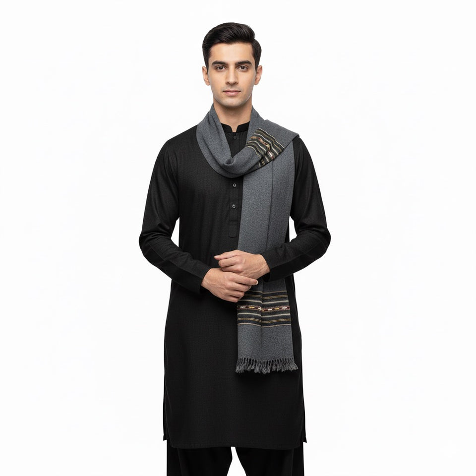 Handmade woolen Scarf for men lambswool muffler