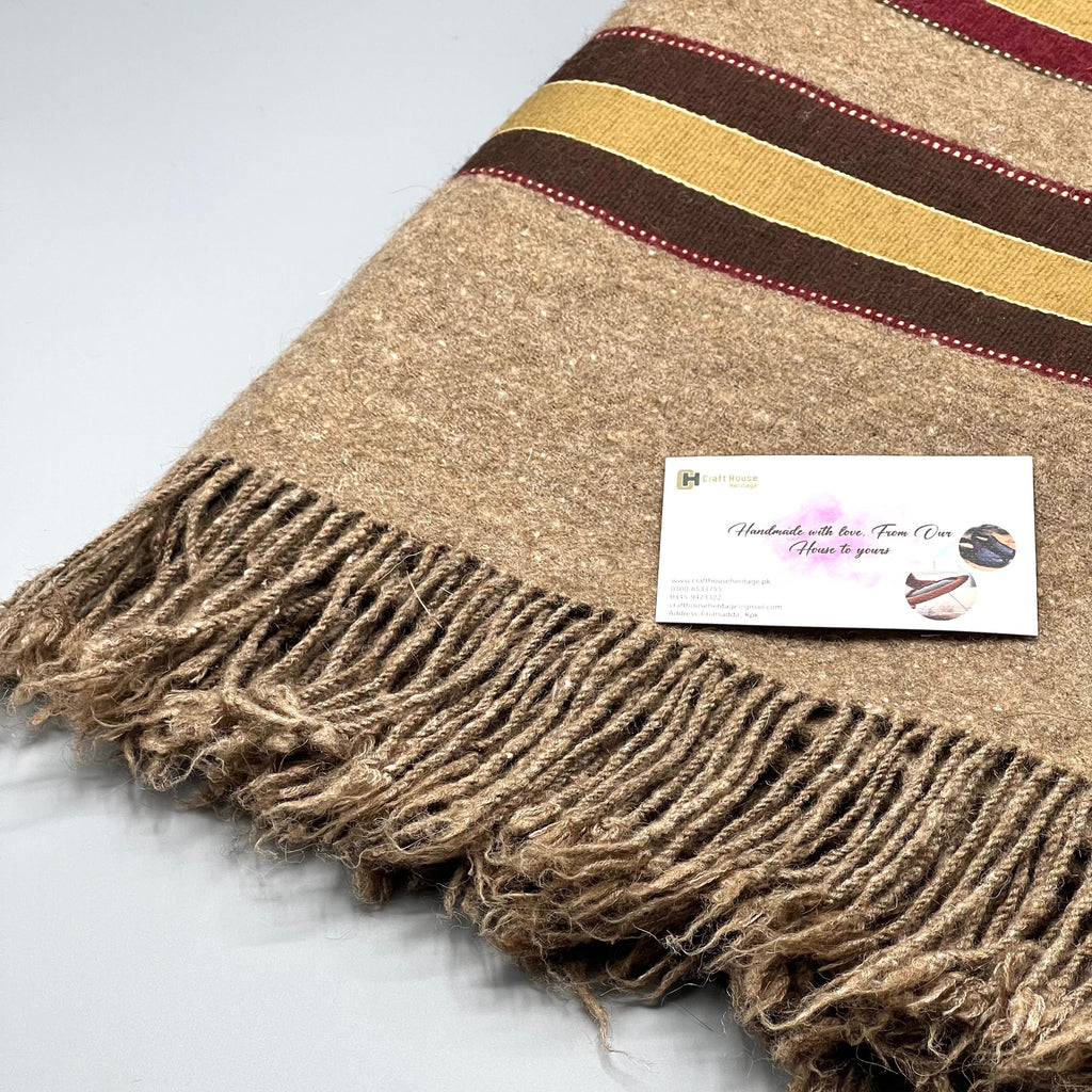 Handmade Pasham Wool Shawl for Gents – Luxurious Warmth & Elegance
