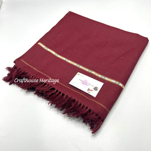 Swati Woolen Shawl For Men - Mehroon