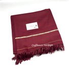 Swati Woolen Shawl For Men - Mehroon