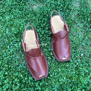 Smart Zalmi Peshawari Chappal Handmade - Brown