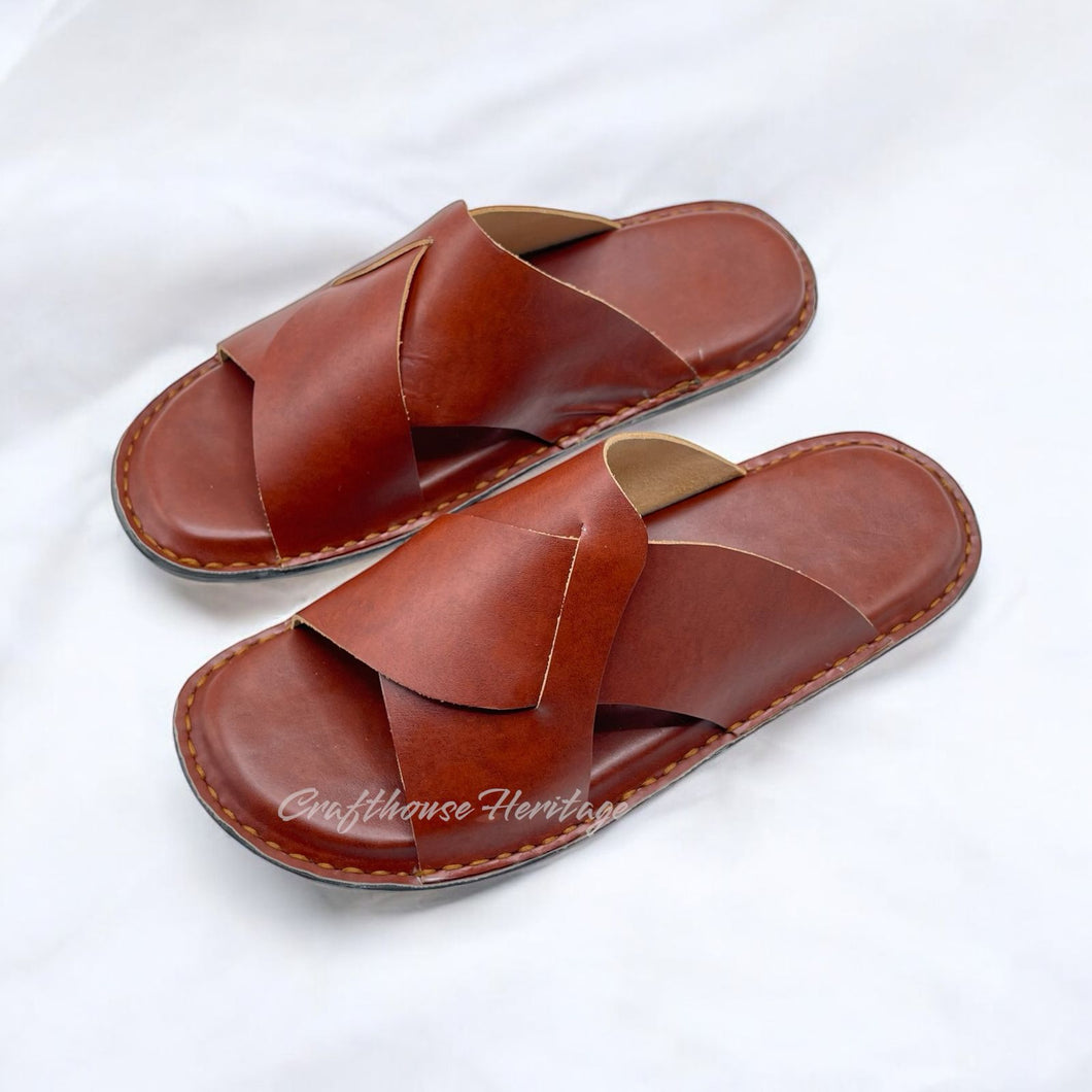 Handmade Men's Slippers with Soft Padded Sole – Comfortable & Durable