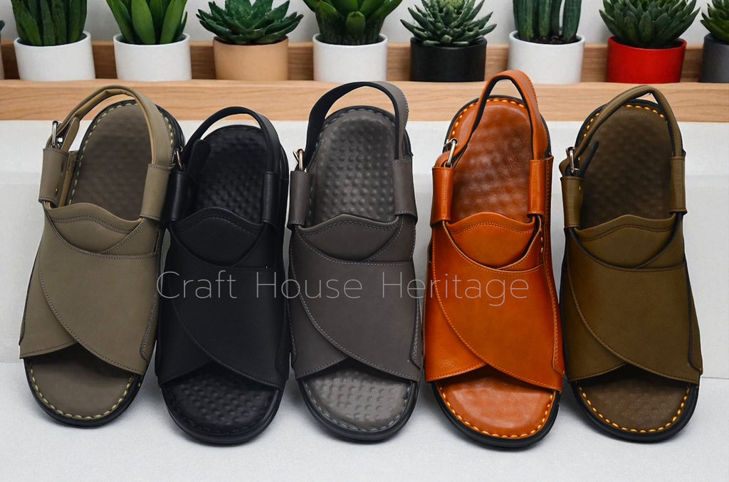 Handmade Soft sole medicated Peshawari Chappal For Men