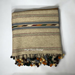 Handmade Wadera style 3 border  shawl for Men