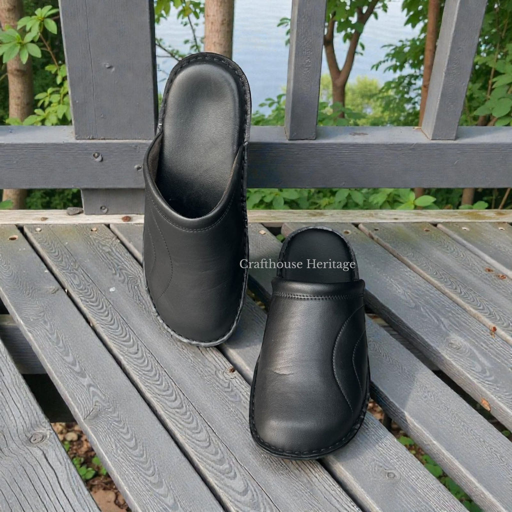 Handmade medicated soft slippers for men - D6