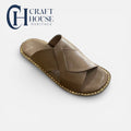 Handmade Soft padded Sole Slippers for Men -LB Brown