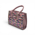 Cloud Blossom Tote Bag for Women – Elegant Printed Handbag with Zipper Closure