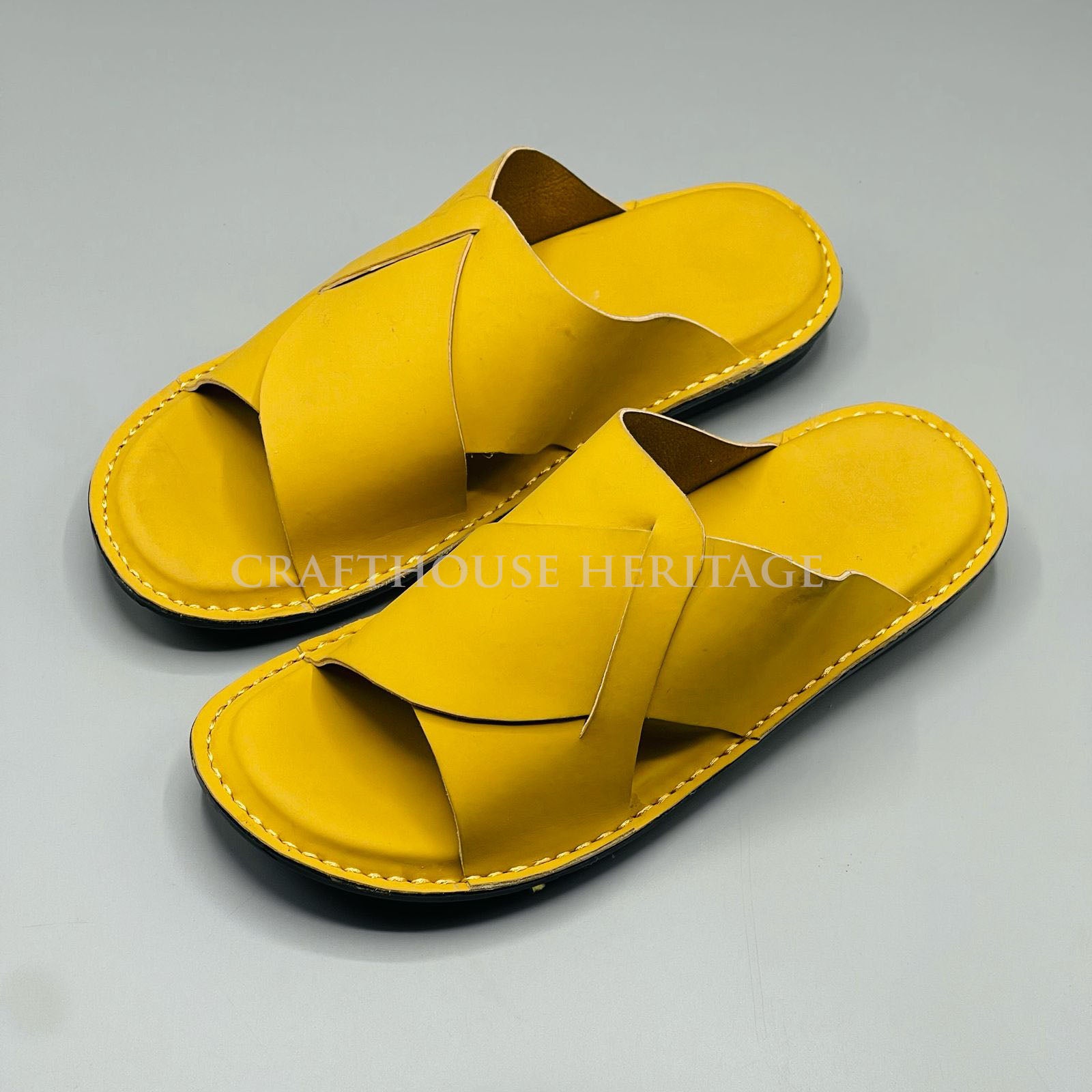 Handmade Soft Sole Slippers for Men – Comfortable Rubber Sole