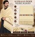 Swat Islampur Handloom Men’s Shawl –750g Double 48 Australian Wool Shawl SH-28